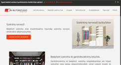 Desktop Screenshot of hvbutorstudio.hu